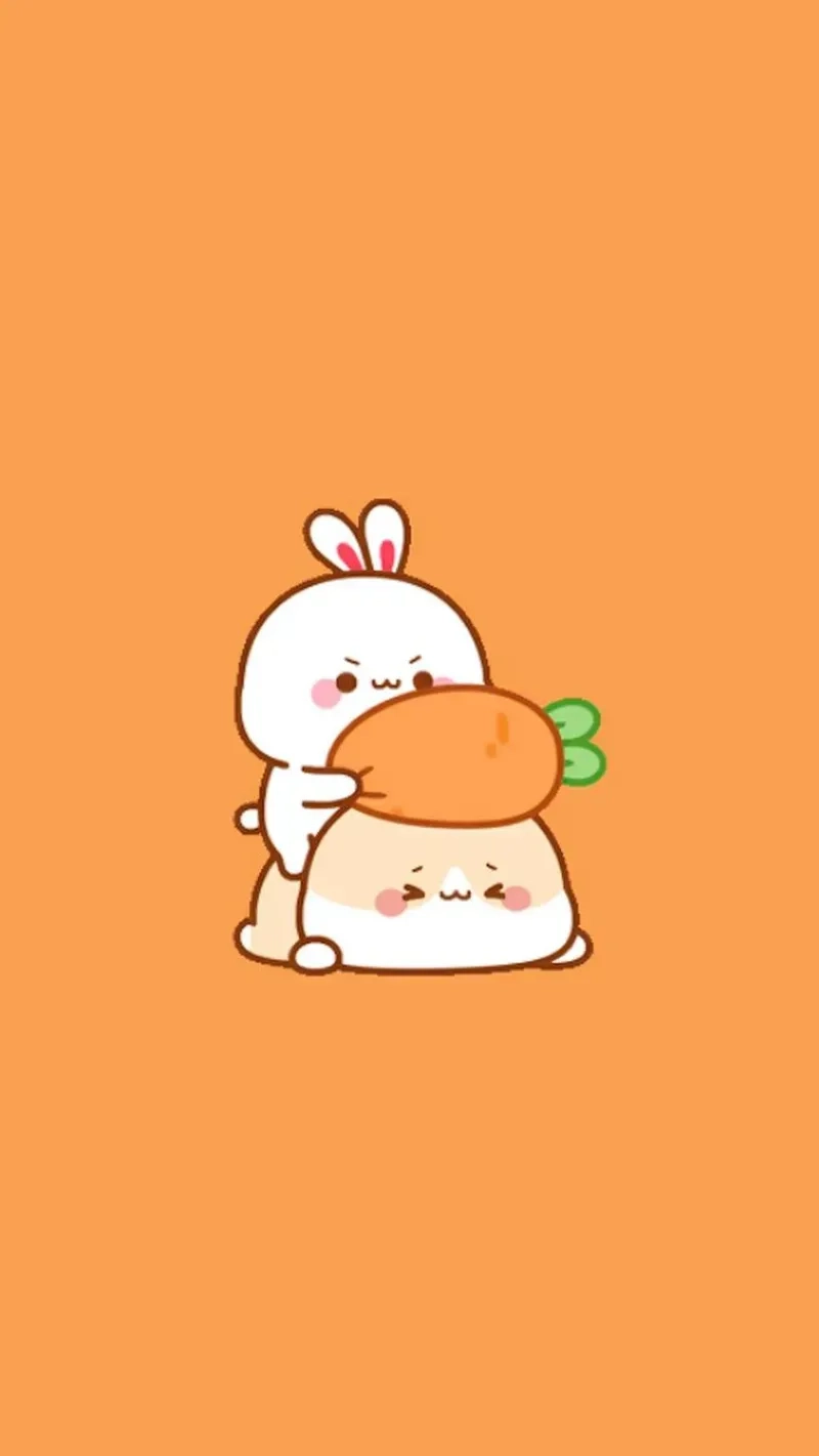 Sticker sticker chibi vẽ con thỏ cute siêu dễ thương dễ tải