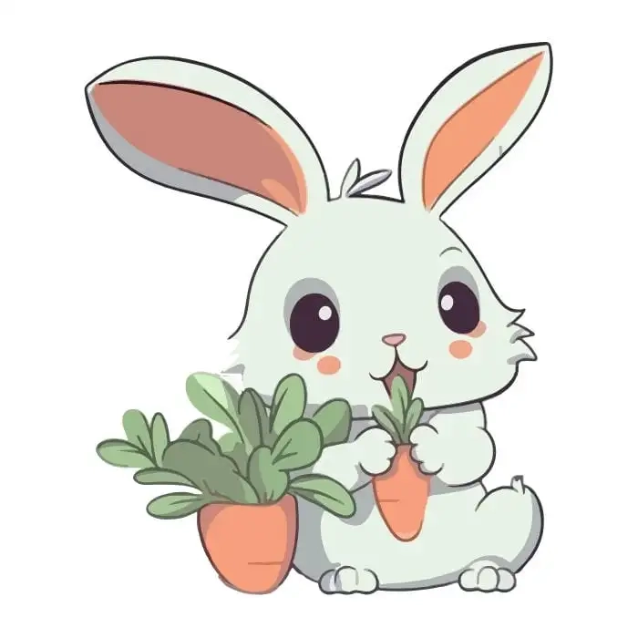Thỏ chibi với thiết kế cực kỳ hút mắt