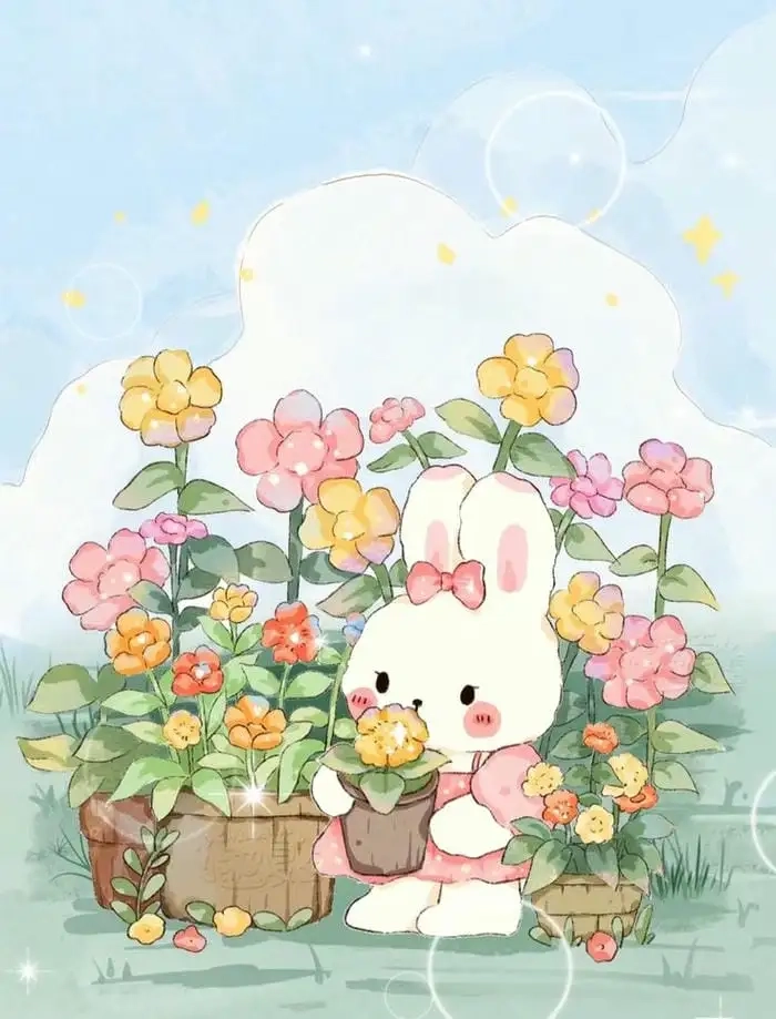 Thỏ hoạt hình cute đang gây chú ý trên tiktok