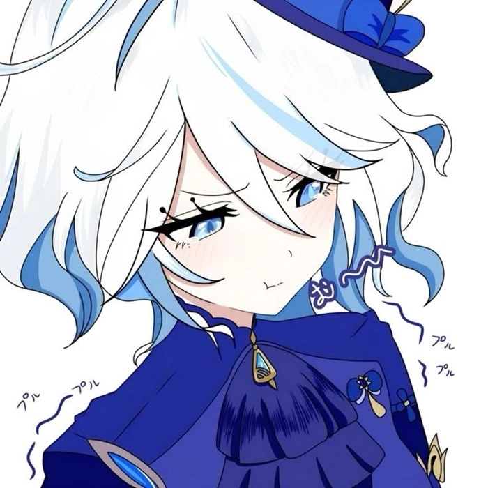 Nổi bật với các mẫu furina chibi stickers cute