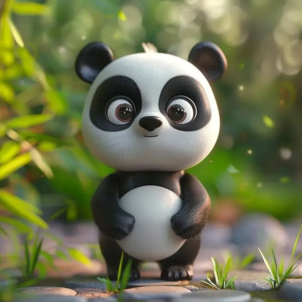 Anime avatar ảnh gấu trúc cute chibi đậm chất kawaii chuẩn Nhật