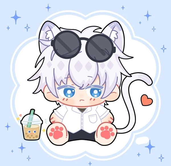 Chibi gojo được vẽ chi tiết từng nét