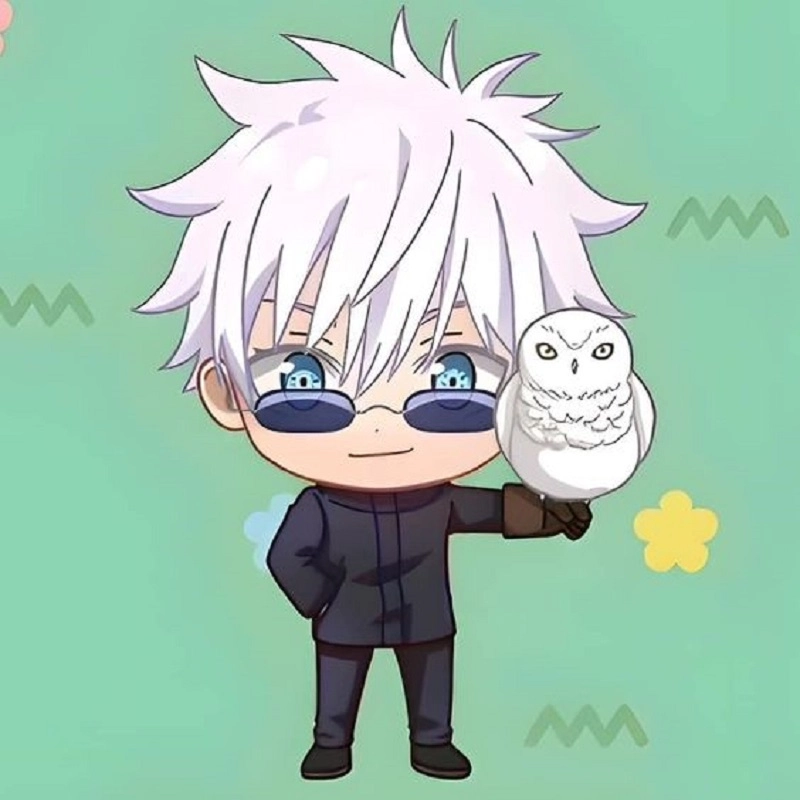 Vẽ gojo chibi theo phong cách anime