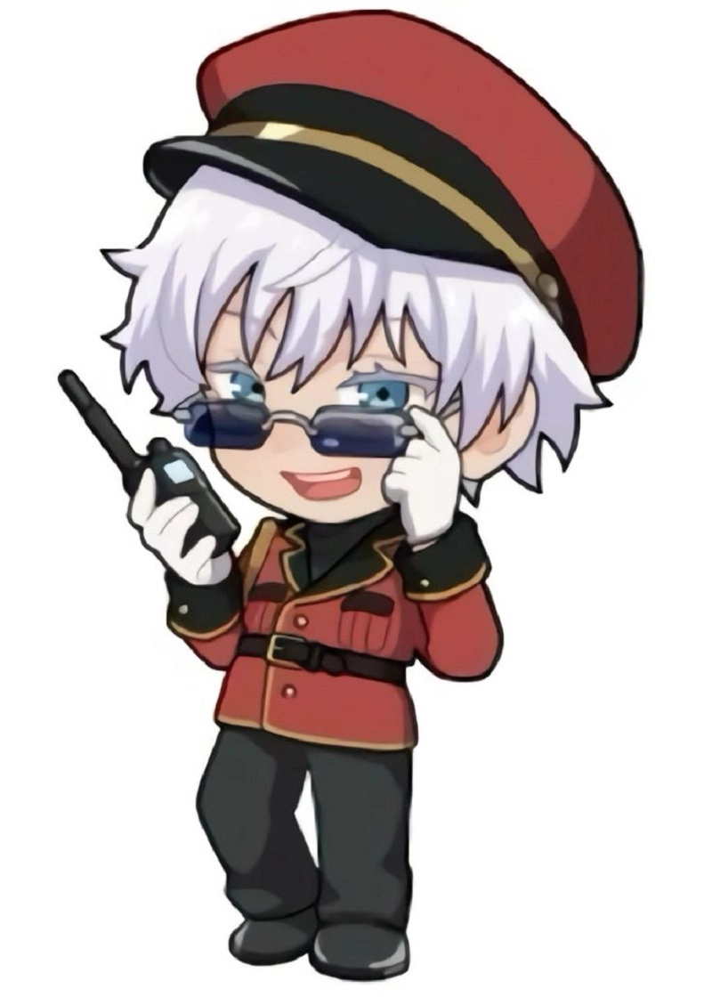 Gojo chibi cute với biểu cảm siêu yêu