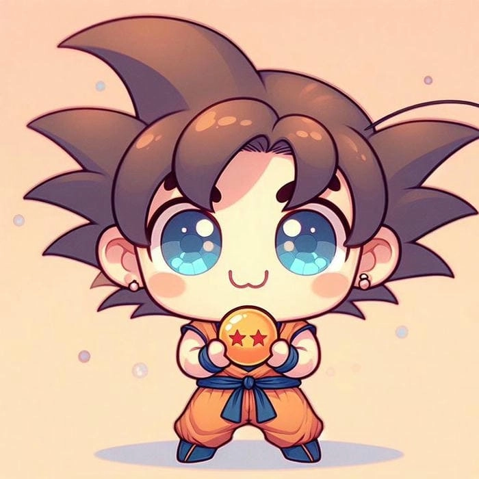 Cài đặt hình nền goku chibi siêu đẹp