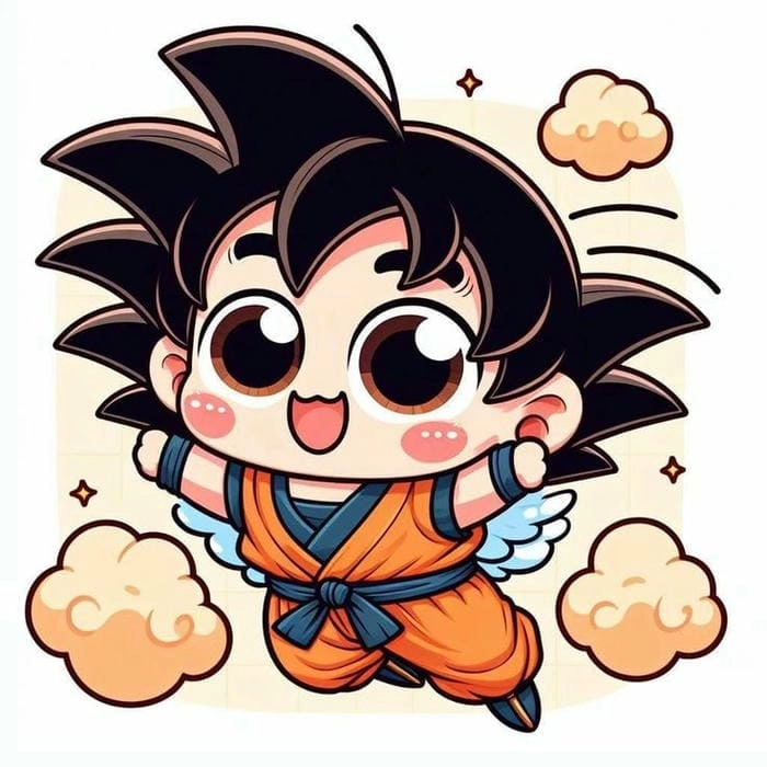 Bộ ảnh cute chibi kawaii goku chibi nổi bật