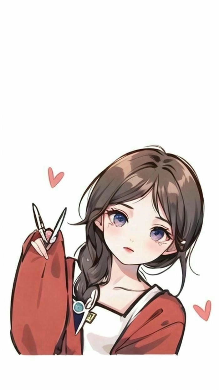 Hình ảnh chibi nữ cute đơn giản đáng yêu ngây ngất lòng người