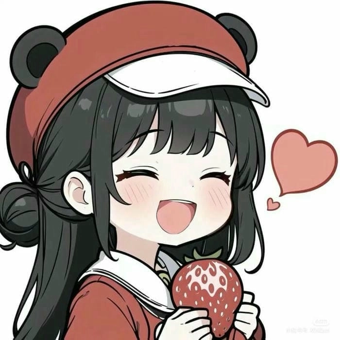 Hình ảnh chibi nữ cute màu tím dịu dàng mộng mơ hút mắt