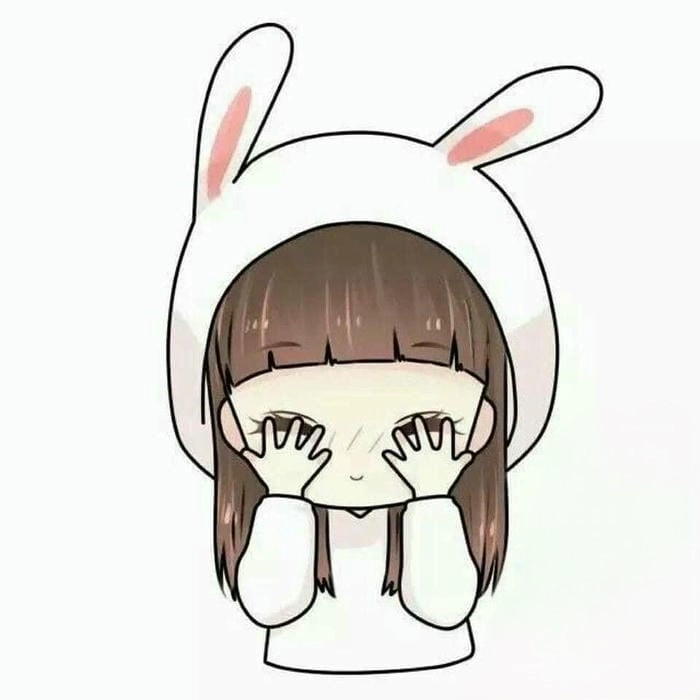 Avatar chibi nữ cute máu xanh dương độc đáo hút mọi ánh nhìn