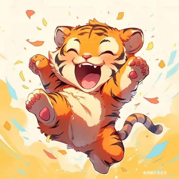 Tải ngay ảnh hổ chibi cute chất lượng cao