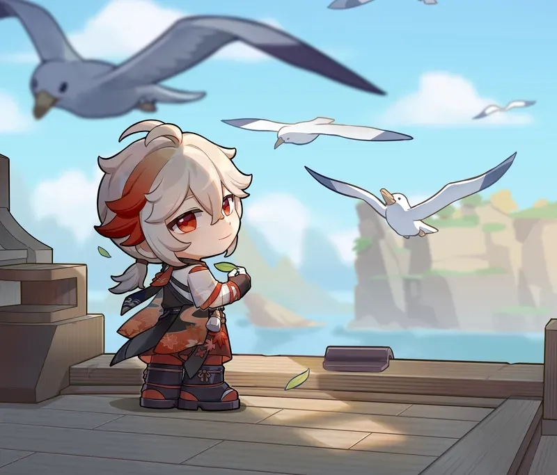 Khám phá bộ ảnh kazuha chibi siêu đáng yêu