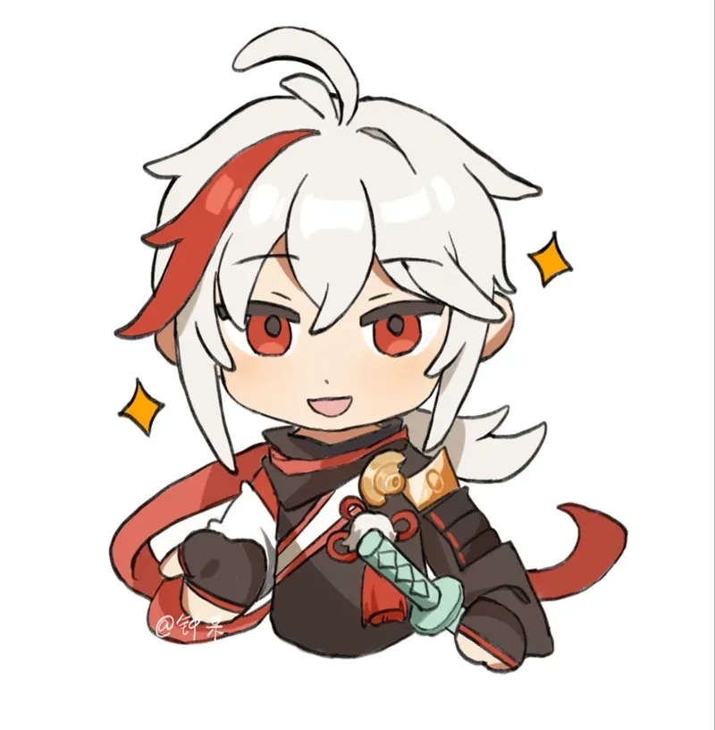 Ảnh kazuha toyama chibi ngộ nghĩnh cho fan Conan