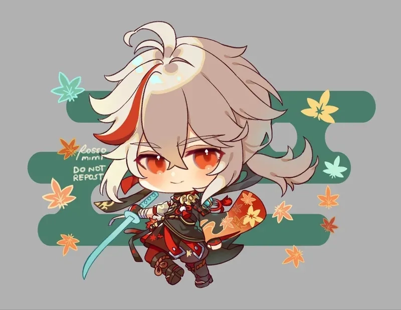 Dễ thương khó cưỡng với chibi kazuha genshin