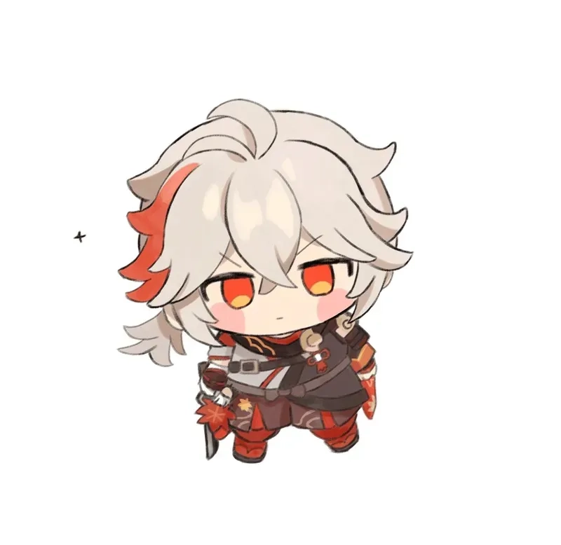 Biểu cảm dễ thương từ kazuha chibi emote