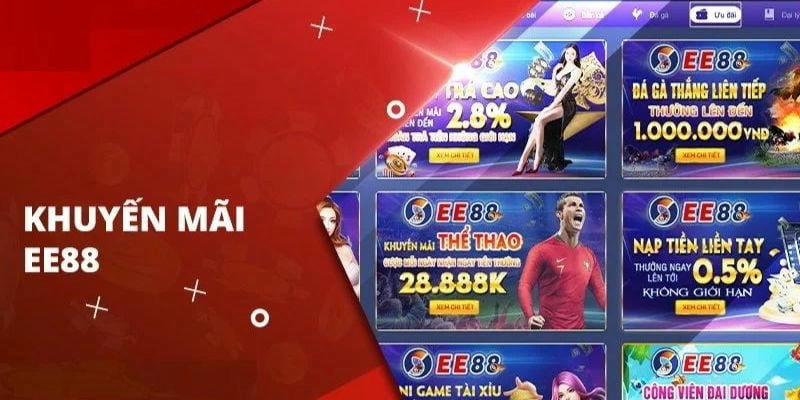  Nhận khuyến mãi EE88 100% nạp đầu tại nhà cái EE88 