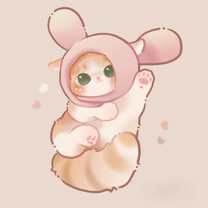 Góc ảnh dễ thương của chị mèo chibi