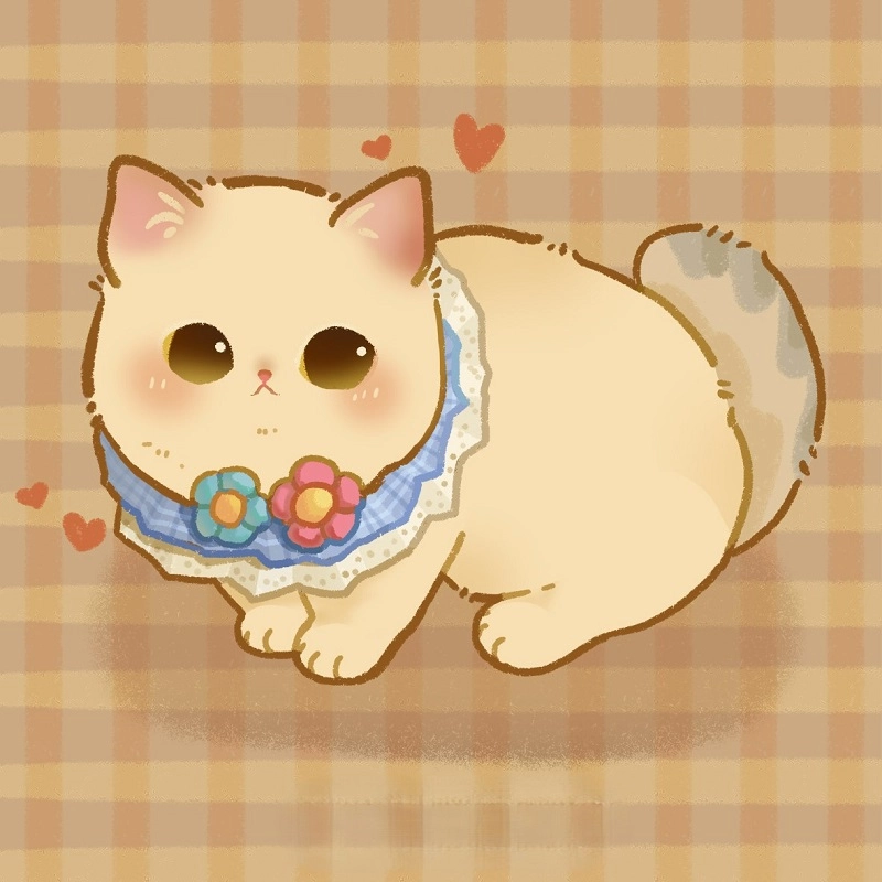 Ngắm nhìn mèo chibi cute xinh yêu