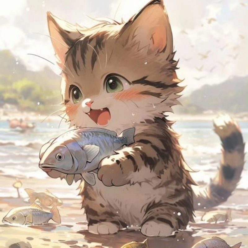 Chi bi mèo siêu dễ thương