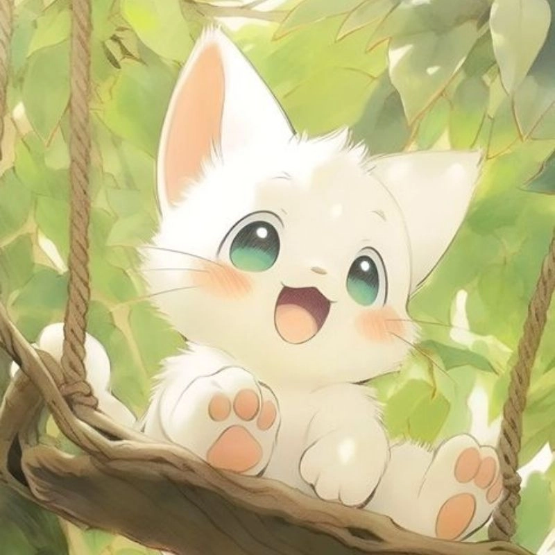 Hinh meo chibi độc đáo dễ thương