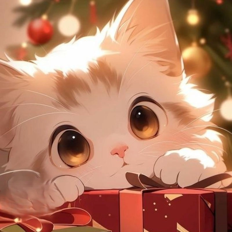 Hình chibi cute mèo dễ mến vô cùng