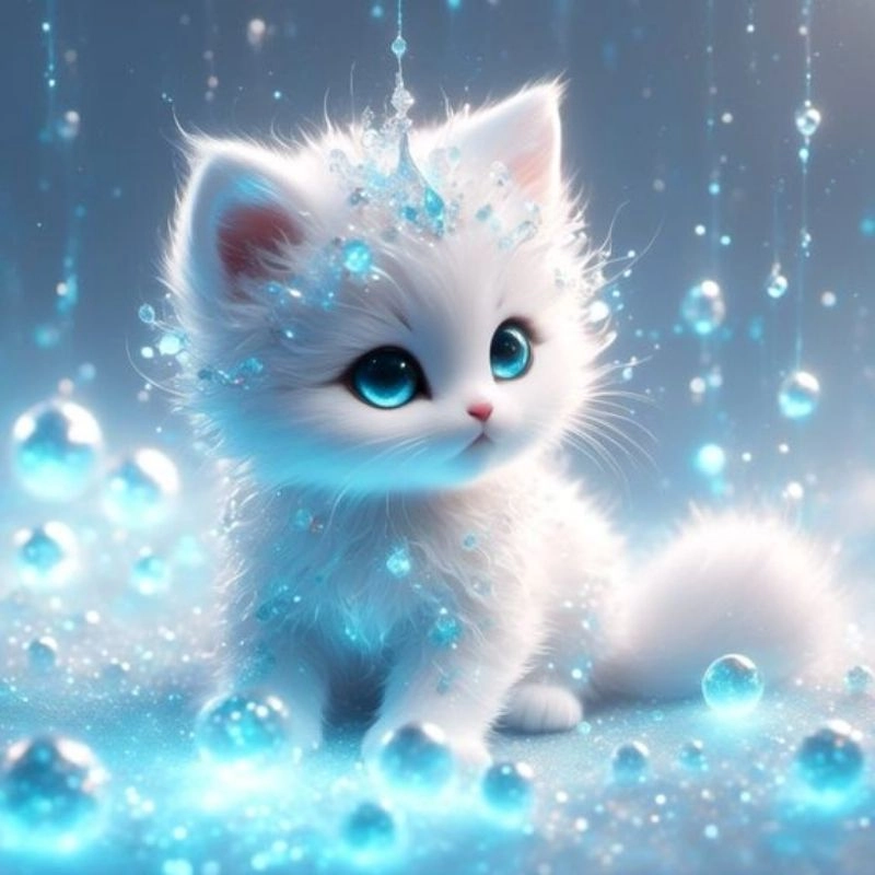 Hình ảnh mèo con chibi cuốn hút