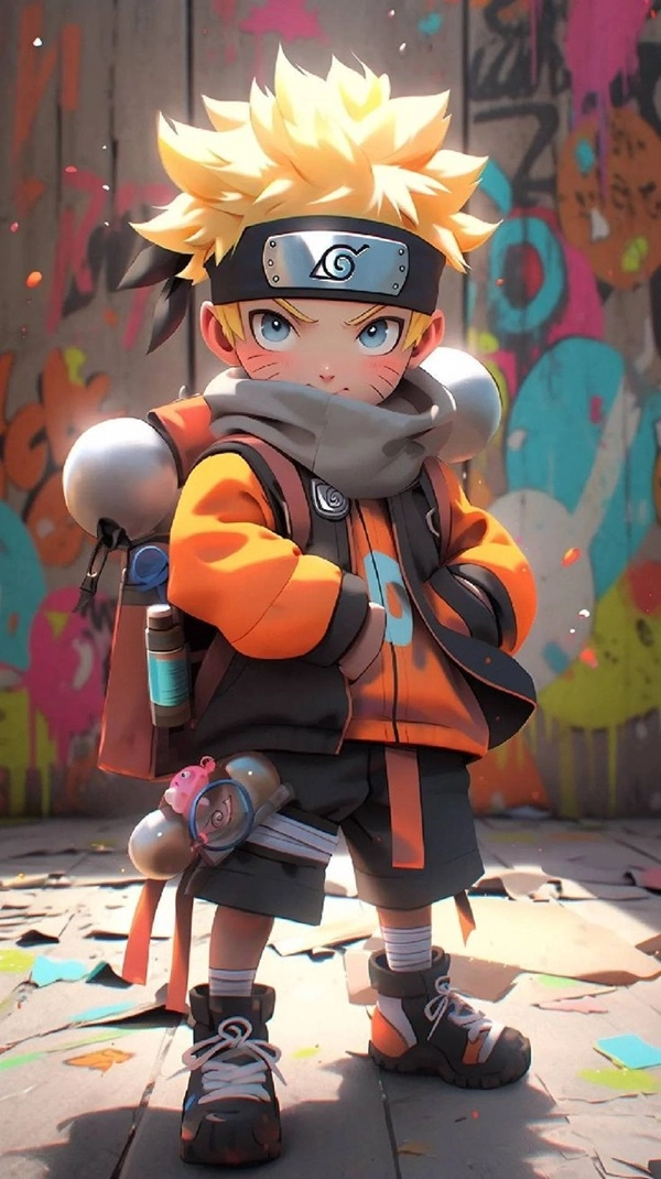 Bộ tranh tô màu naruto chibi đẹp