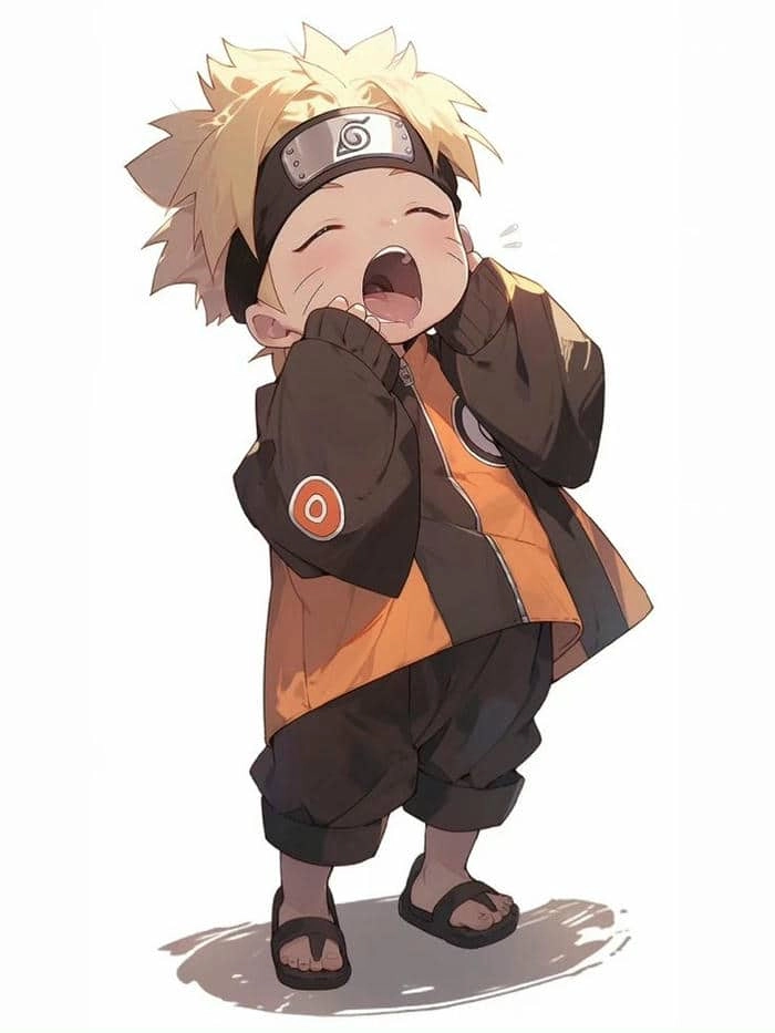 Bộ tranh to màu naruto chibi sinh động