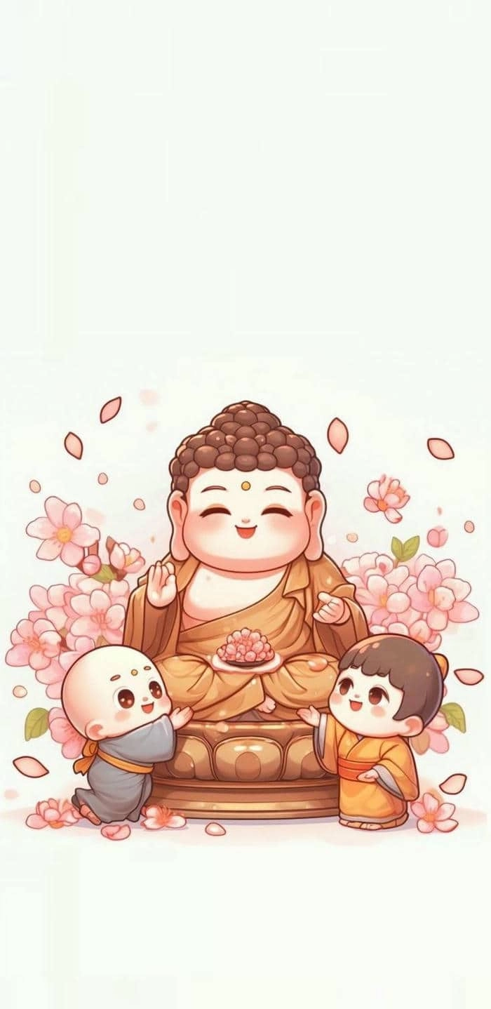 Ngắm nhìn tranh phật chibi nghệ thuật