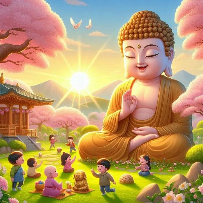 Tôn kính hình tượng phật tổ chibi