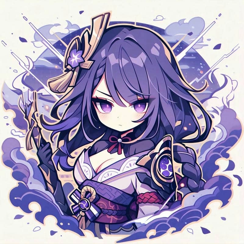 Khám phá vẻ dễ thương của chibi raiden shogun