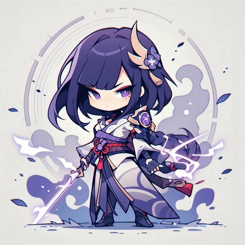 Tuyển tập ảnh raiden shogun chibi cute