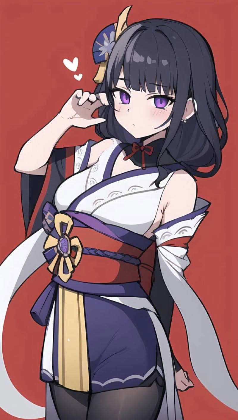 Biểu cảm buồn nhẹ của chibi raiden shogun crying