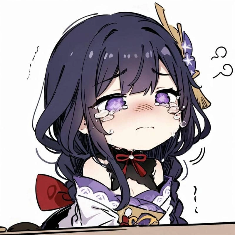 Khám phá ảnh crying chibi raiden shogun đầy cảm xúc