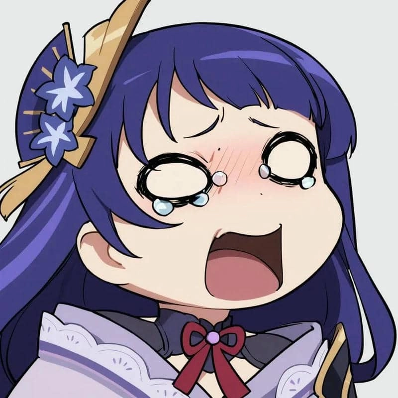 Tải về bộ raiden shogun chibi sticker siêu dễ thương