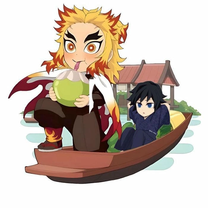 Loạt ảnh kimetsu no yaiba rengoku chibi cực chill