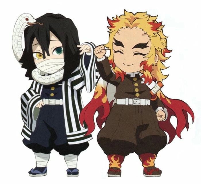 Hình rengoku chibi manga chuẩn phong cách Nhật