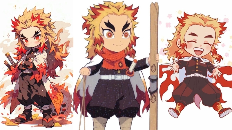 Ảnh rengoku chibi là gì khiến dân mạng phát sốt