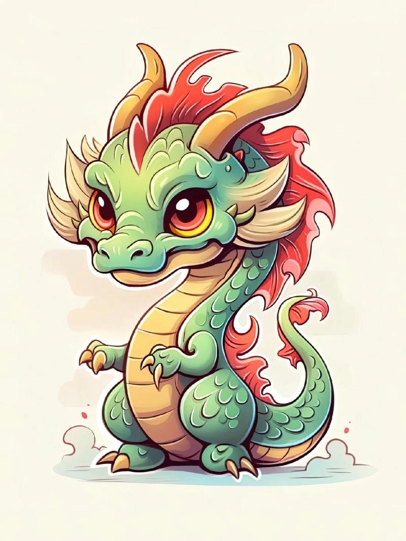 Top mẫu ảnh rồng chibi cute siêu hot