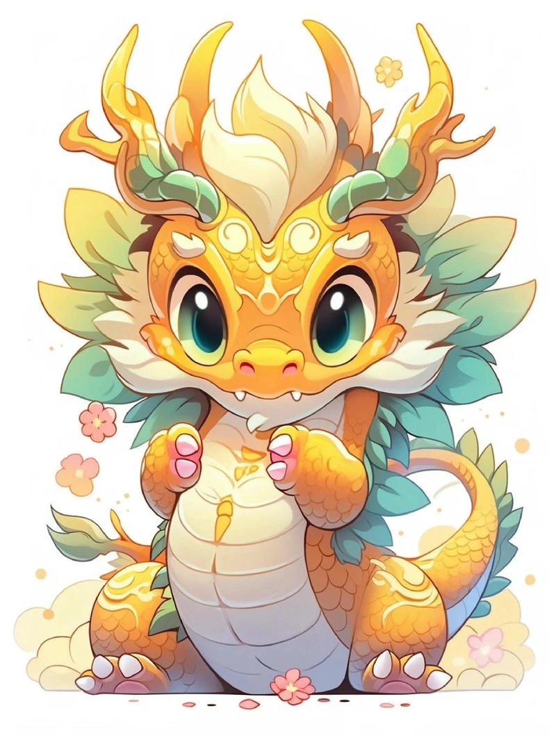 Tải nhanh con rồng chibi cute về máy