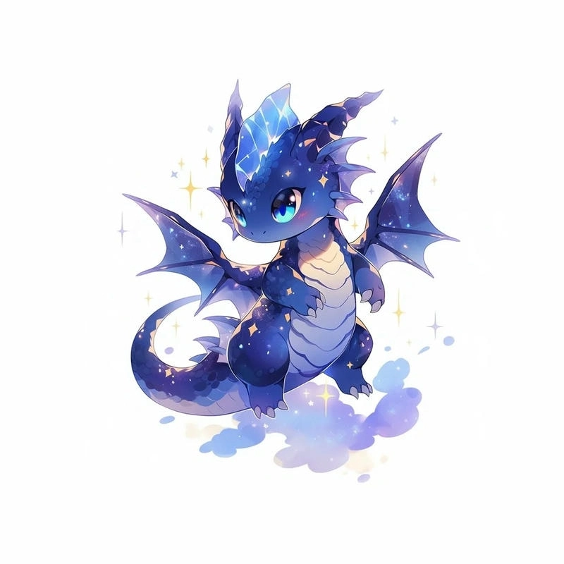 Tổng hợp mẫu rồng chibi dễ thương nhất