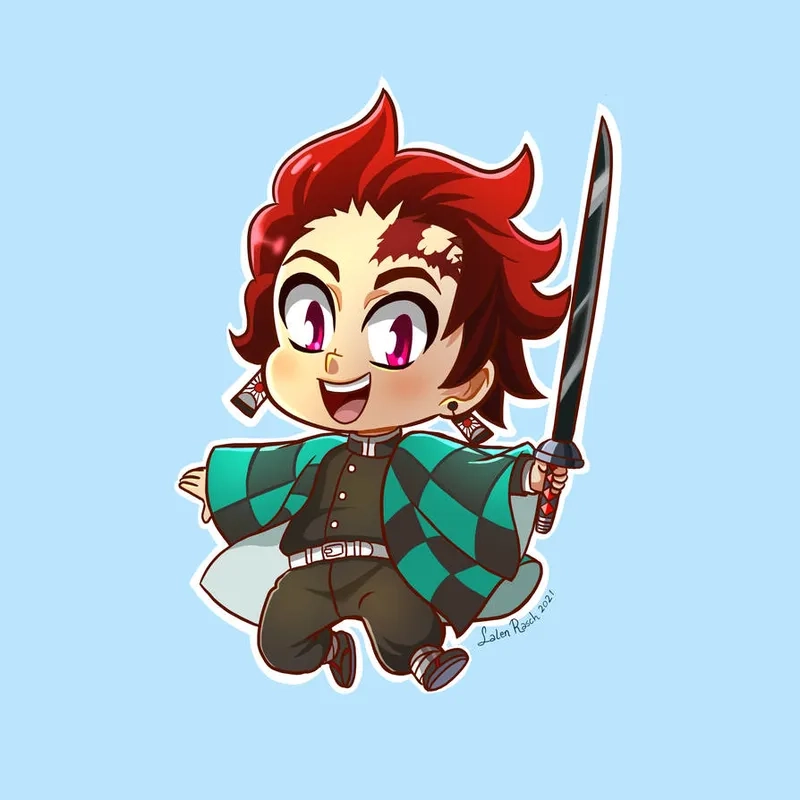 Tuyển chọn các tanjiro chibi meme vui nhộn