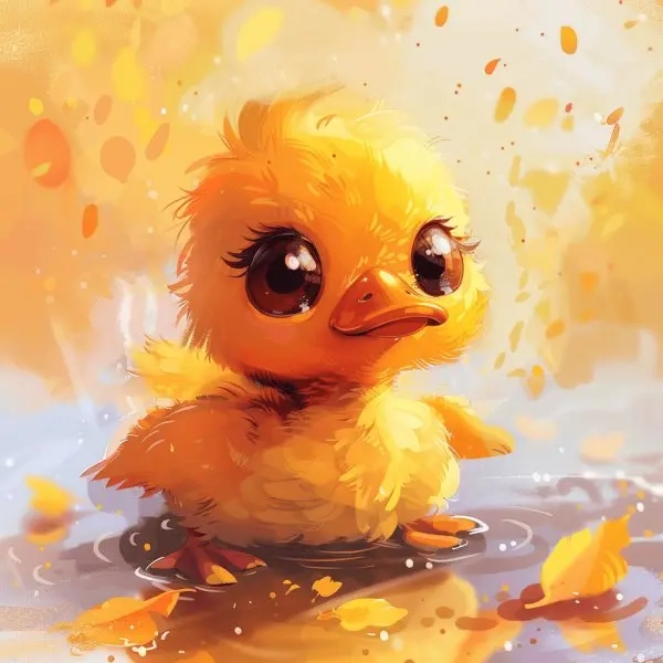 Góc dễ thương khó cưỡng của con vịt chibi