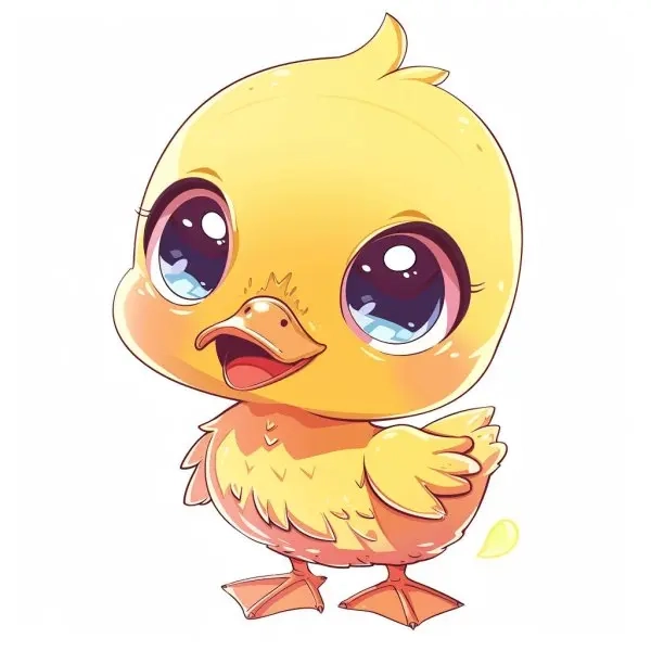 Nét tinh nghịch ngọt ngào của vịt chibi cute