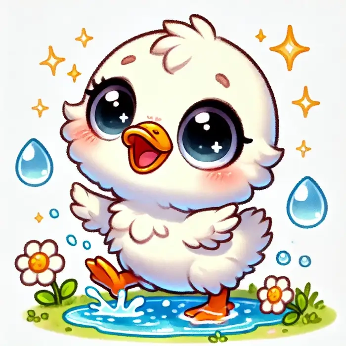 Chọn lựa ngay ảnh con vịt cute chibi