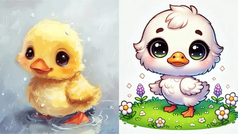 Ảnh vịt chibi là gì mà khiến cộng đồng mạng phát sốt