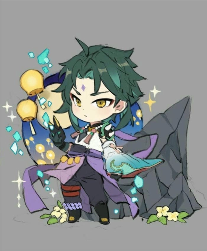 Sưu tầm bộ xiao chibi stickers siêu đáng yêu