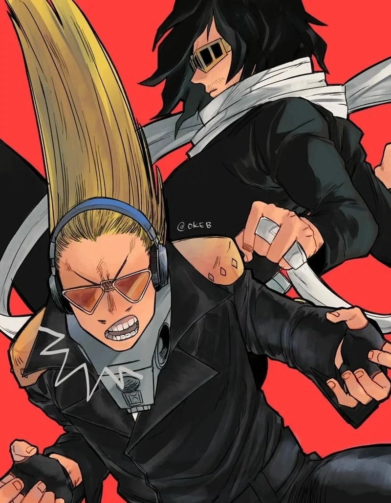 Fanart lãng mạn All Might X Aizawa