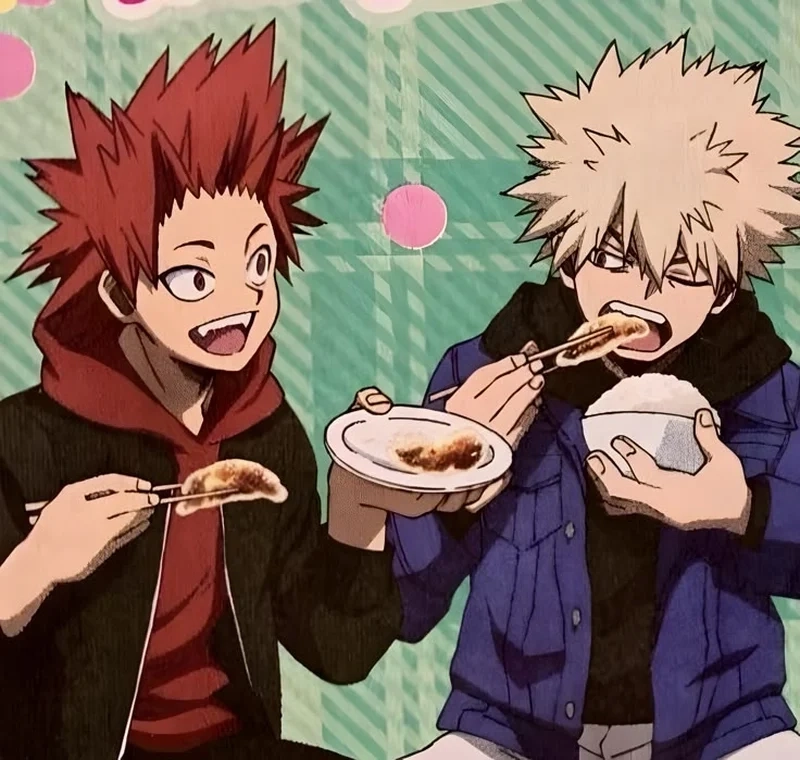 Kirishima X Bakugou Cute kết hợp giữa mạnh mẽ và đáng yêu