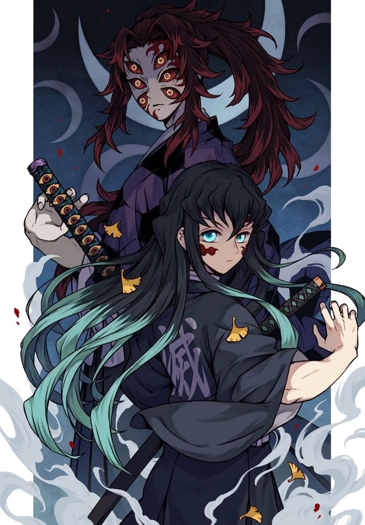 Tạo hình Anime Kokushibo đậm chất nghệ thuật