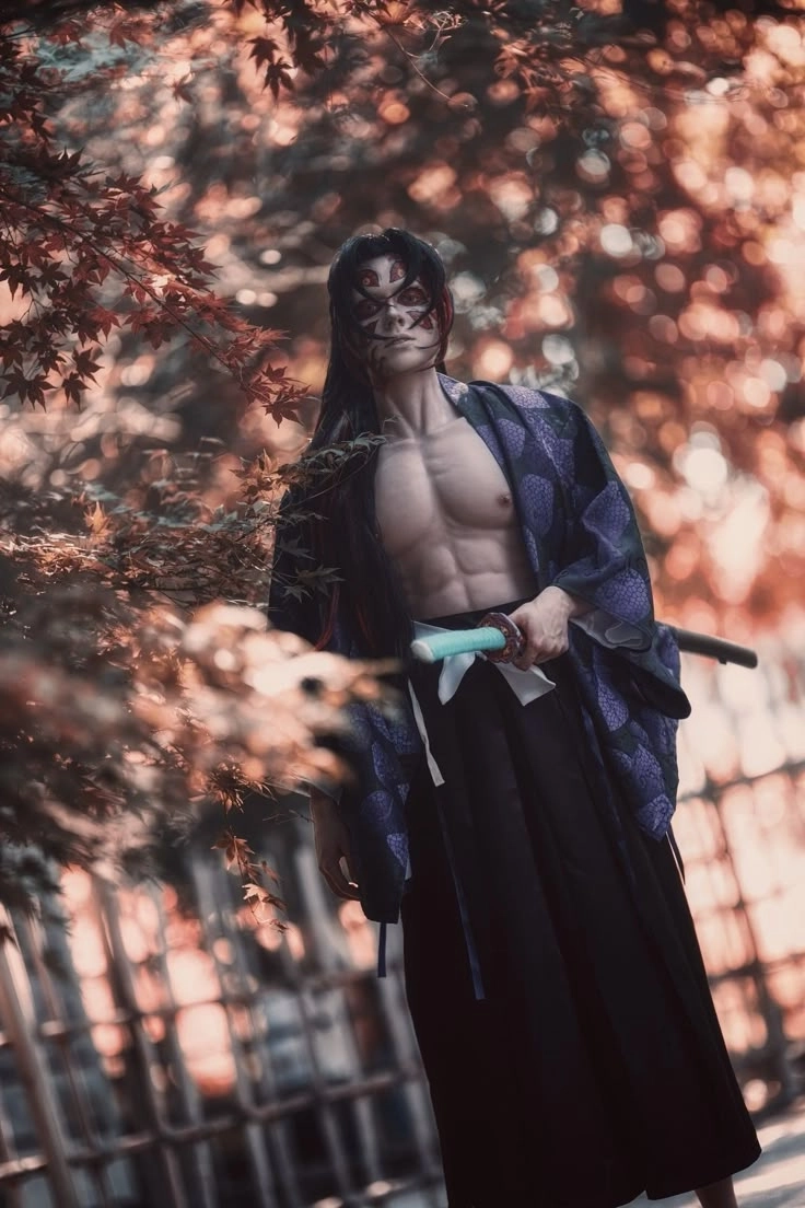 Hình ảnh Kokushibou cosplay đẹp mãn nhãn